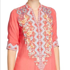 Johnny Was embroidered tunic